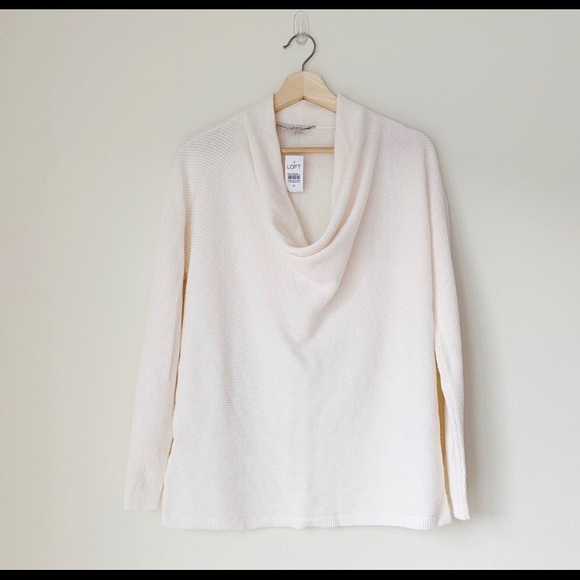 Cream cowl neck sweater - Picture 1 of 5